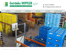 Tablet Screenshot of getraenke-wipfler.de
